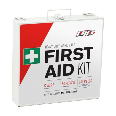 Pip ANSI Class A Metal First Aid Kit - 50 person 299-15050A-M